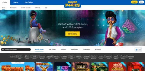 House Of Pokies Casino Free Spins