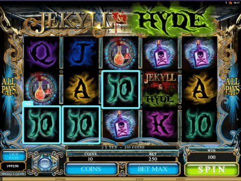 Jekyll And Hyde Slot Game Free Spins