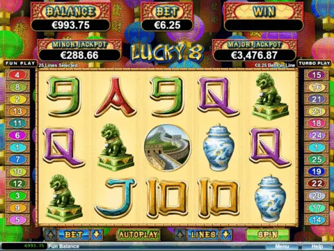 Lucky 8 Slot Game