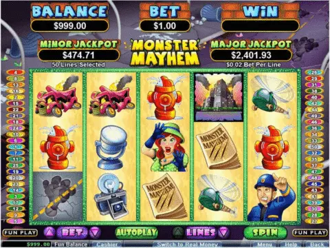 Monster Mayhem Slot Game