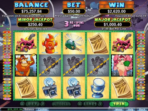Monster Mayhem Slot Game Free Spins