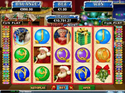 Naughty Or Nice Slot Game Free Spins