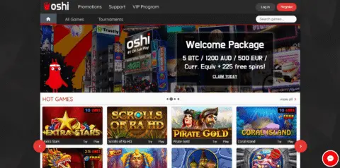 Oshi Casino Free Spins