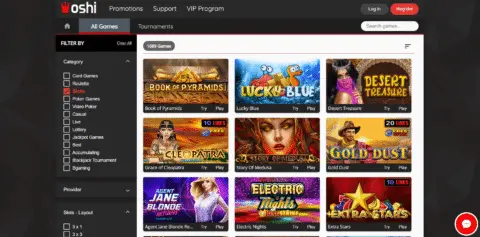 Oshi Casino Online Slots