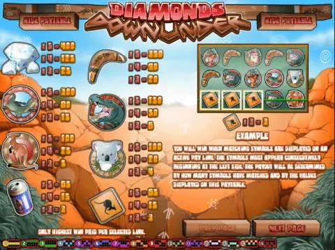 Play Diamonds Downunder Slot