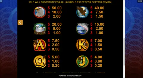 Play Eagles Wings Slot