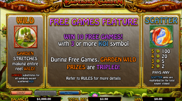 Play Emperors Garden Slot