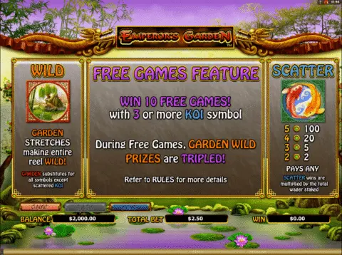 Play Emperors Garden Slot