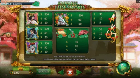 Play Empress Of The Jade Sword Slot