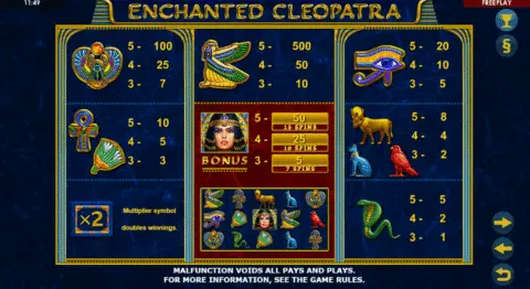 Play Enchanted Cleopatra Slot