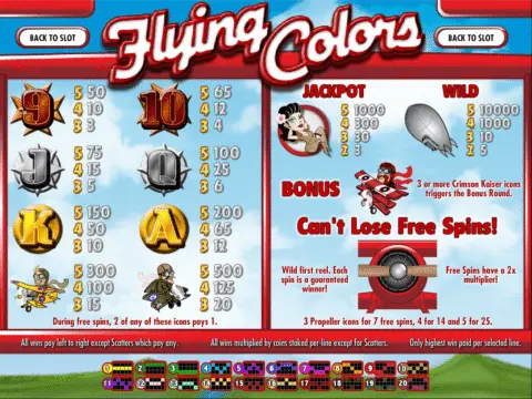 Play Flying Colors Slot
