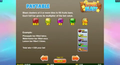 Play Fruit Blast Slot