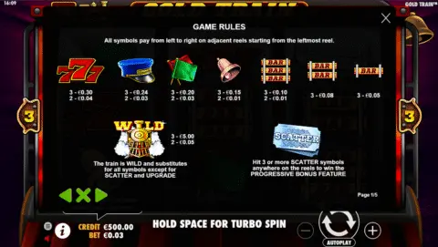 Play Gold Train Slot