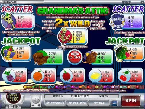 Play Grandma’s Attic Slot