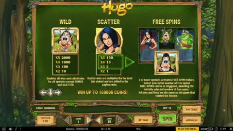 Play Hugo Slot
