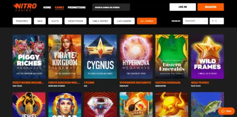 Nitro Casino Games