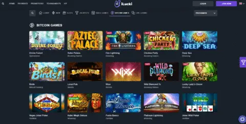 Ilucki Casino Bitcoin Games