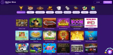 Better Dice Casino Games