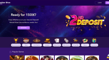 Better Dice Casino Welcome Bonus