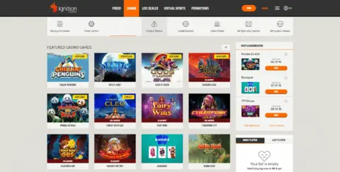 Ignition Casino Games
