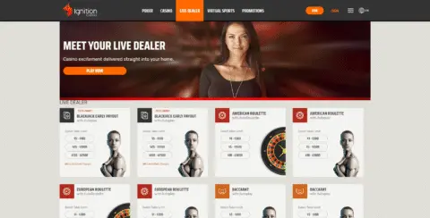 Ignition Casino Live