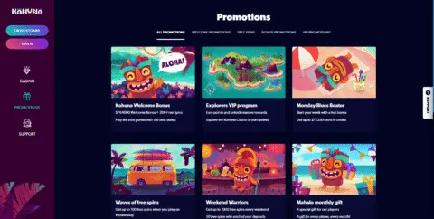 Kahuna Casino Promotions