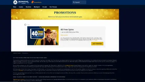 Admiral Casino Promotions