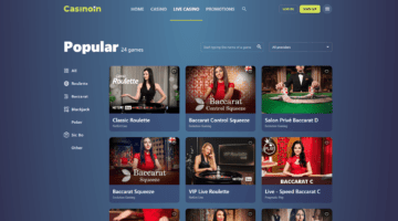 Casinoin Casino Live Casino Games