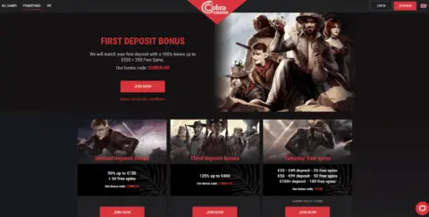 Cobra Casino Promotions