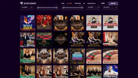 Dux Casino Casino Games