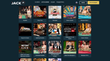 Jack21 Casino Casino Games