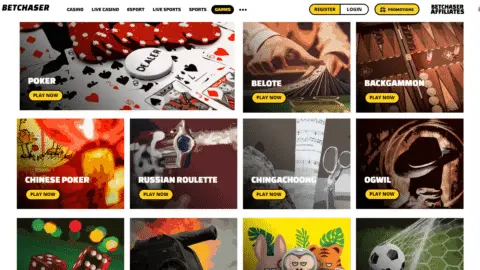 Betchaser Casino Casino Games