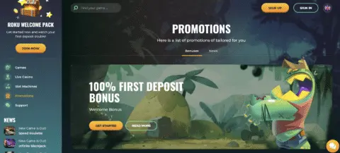 Roku Casino Promotions