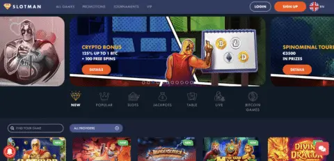 Slotman Casino Free Spins
