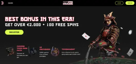 Spin Samurai Casino Free Spins