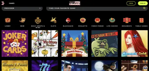 Spin Samurai Casino Slot Games