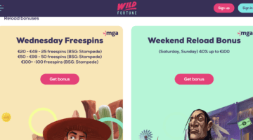 Wild Fortune Casino Reload Bonuses