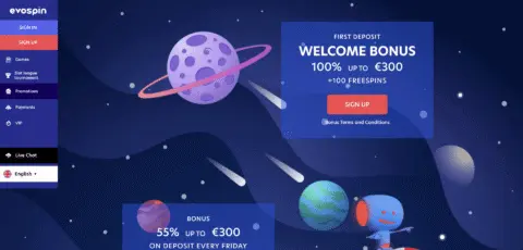 Evospin Casino Promotions