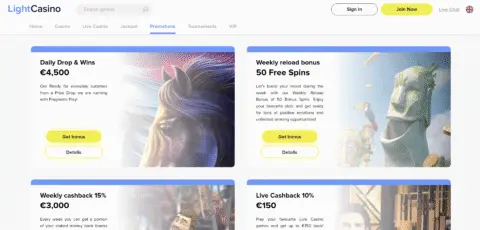 Light Casino Promotions