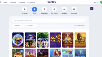 True Flip Casino Slot Games