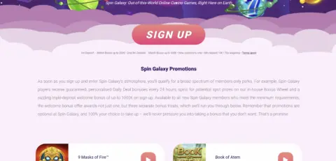 Spin Galaxy Casino Promotions