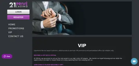 21 Prive Casino Vip
