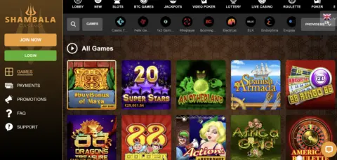 Shambala Casino Games 1