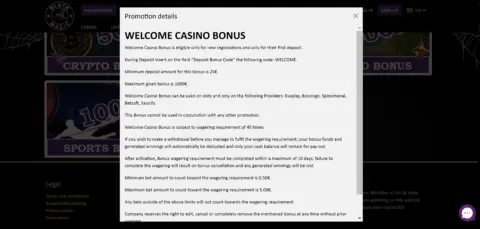Black Magic Casino Welcome Bonus Package