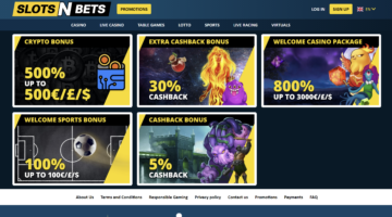 Slotsnbets Casino Promotions