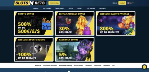 Slotsnbets Casino Promotions