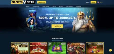 Slotsnbets Casino Welcome Bonus Free Spins