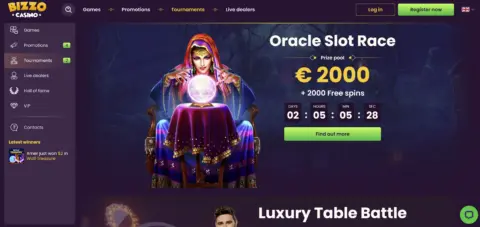 Bizzo Casino Tournaments