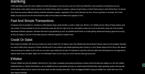 Uptown Pokies New Banking