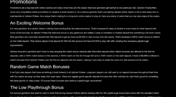 Uptown Pokies New Promo Page